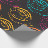 Handgemalte Grangenstruktur. geometrisches Farbele Geschenkpapier (Ecke)