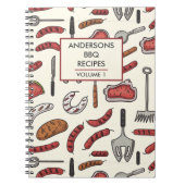 handgemalte GRILLEN Personalisiert Rezept Notizblock (Vorderseite)