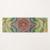 Handgemalte, heilige Geometrie-Namen Yogamatte (Vorderseite (Horizontal))
