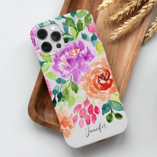 Handgemalte, helle Wasserfarbe Case-Mate iPhone Hülle