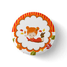 Handgemalte Herbst-Adorable-Girl