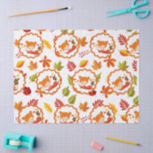 Handgemalte Herbst-Adorable-Girl-Gewebe Seidenpapier (Basteln)