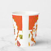 Handgemalte Herbst-Adorable-Girl Pappbecher (Links)