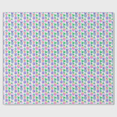 Handgemalte HerbstBlume, nahtlos. Geschenkpapier (Flach)