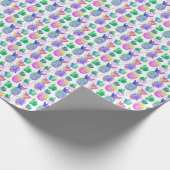 Handgemalte HerbstBlume, nahtlos. Geschenkpapier (Ecke)