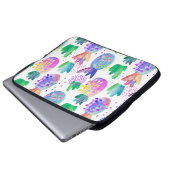 Handgemalte HerbstBlume, nahtlos. Laptopschutzhülle (Vorne Knopf)