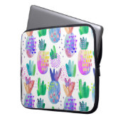 Handgemalte HerbstBlume, nahtlos. Laptopschutzhülle (Vorderseite Links)