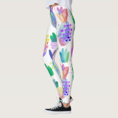 Handgemalte HerbstBlume, nahtlos. Leggings (Links)