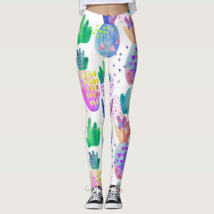 Handgemalte HerbstBlume, nahtlos. Leggings