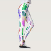 Handgemalte HerbstBlume, nahtlos. Leggings (Rechts)