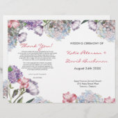 Handgemalte Hydrangea-Hochzeit (Vorne/Hinten)