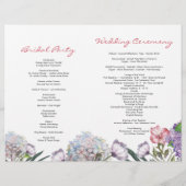 Handgemalte Hydrangea-Hochzeit (Rückseite)