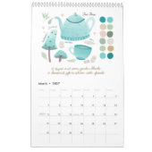 Handgemalte Illustrationen & gemütliche monatliche Kalender (Mär 2027)