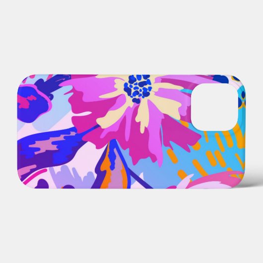 Handgemalte iPhone-Case für künstlerische Petals Case-Mate iPhone Hülle (Rückseite (Horizontal))