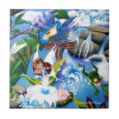 Handgemalte Keramik-Fliese Fliese (Vorderseite)