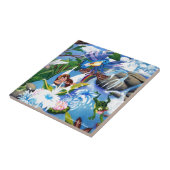 Handgemalte Keramik-Fliese Fliese (Seite)