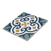 handgemalte Keramik harmonisch blumengemustert Fliese (Seite)