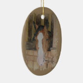 Handgemalte Keramik Ornament (Rechts)