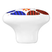 Handgemalte Keramik - Rumpf Keramikknauf (Seitenansicht)