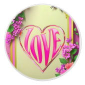 Handgemalte Keramik - Rumpf Keramikknauf (Vorderseite)