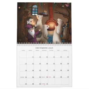 Handgemalte Kinder - Illustration 2025 Kalender
