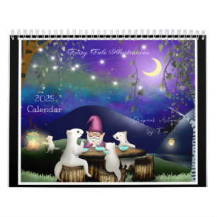Handgemalte Kinder - Illustration 2025 Kalender