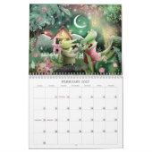 Handgemalte Kinder - Illustration 2026 Kalender (Feb 2027)