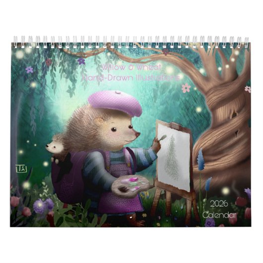 Handgemalte Kinder - Illustration 2026 Kalender (Titelbild)