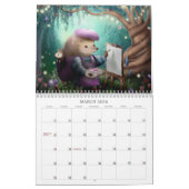 Handgemalte Kinder - Illustration 2026 Kalender (Mär 2026)