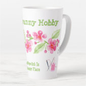 Handgemalte Kirschblüten Granny Needlepoint Milchtasse (Rechte Ecke)