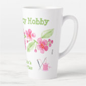 Handgemalte Kirschblüten Granny Needlepoint Milchtasse (Rechts)