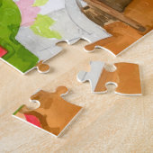 Handgemalte kleine rote Riding Hood Big Bad Wolf Puzzle (Seite)