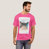 Handgemalte kubanische Straße Long T-Shirt (Vorne ganz)