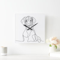 Handgemalte Kunst der Great Dane Line