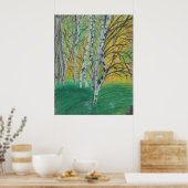 Handgemalte Kunst Print Wall MURAL Poster Malerei (Küche)