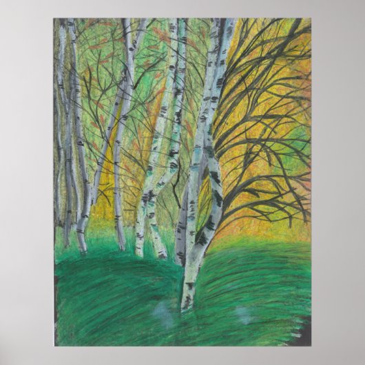 Handgemalte Kunst Print Wall MURAL Poster Malerei (Vorne)