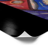 Handgemalte Kunstausdruck aborigines Typs Poster (Ecke)