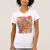 Handgemalte Kunstpumpen-T - Shirt - Rustikaler Fal (Vorderseite)