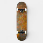 Handgemalte Kunstwerke von Heva Weva Rusty Kupfer Skateboard (Vorderseite)