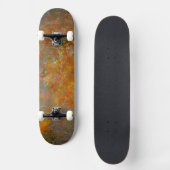 Handgemalte Kunstwerke von Heva Weva Rusty Kupfer Skateboard (Vorderseite)