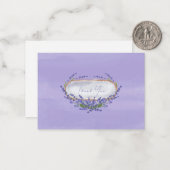 Handgemalte Lavendel Wasserfarbe Vielen Dank Mitteilungskarte (Vorderseite/Rückseite Beispiel)