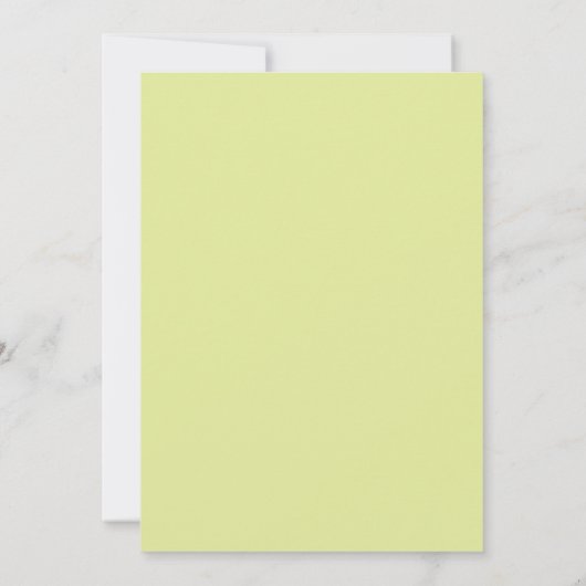 Handgemalte Limone Citrus-Hochzeit Einladung (Rückseite)