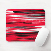 Handgemalte Linien - rot Mousepad (Mit Mouse)