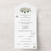 Handgemalte Magnolia Magnolias All In One Einladung (Innen Boden)