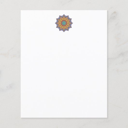 Handgemalte Mandala-Uhr 1 (Vorderseite)