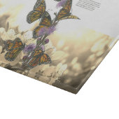 Handgemalte Monarchschmetterlinge Schneidebrett (Ecke)