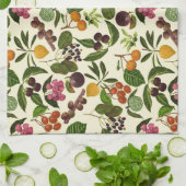 Handgemalte Muster für exotische tropische Früchte Geschirrtuch (Gefaltet)