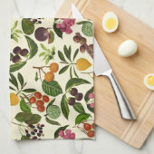 Handgemalte Muster für exotische tropische Früchte Geschirrtuch (Viertel Falte)