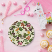 Handgemalte Muster für exotische tropische Früchte Pappteller (Party)