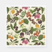 Handgemalte Muster für exotische tropische Früchte Serviette (Vorderseite)